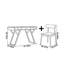Simple household small-sized desk and chair set