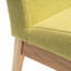 Ensemble de 2 sièges de salle à manger simples en tissu - l 17,52 po x H 32,09 po, siège H 19,25 po, chaises d'assemblage fascinantes