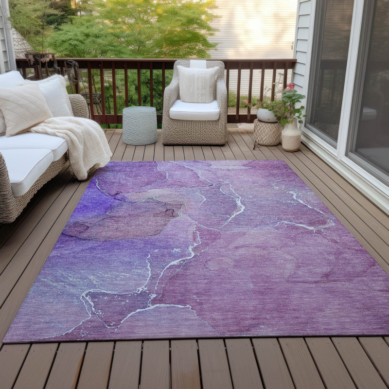 Fairford Abstract Indoor / Outdoor Rug, Rectangle 8' x 10'