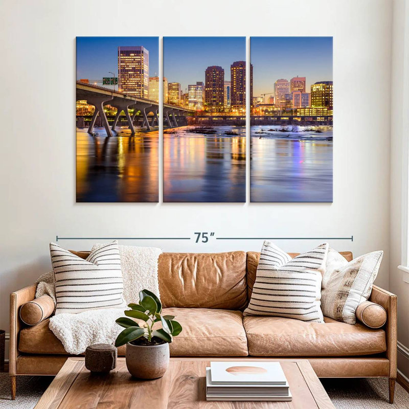 Rorry Illuminated Richmond City, 42" H x 65" W