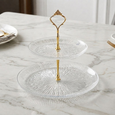 Assiette en verre Cascata