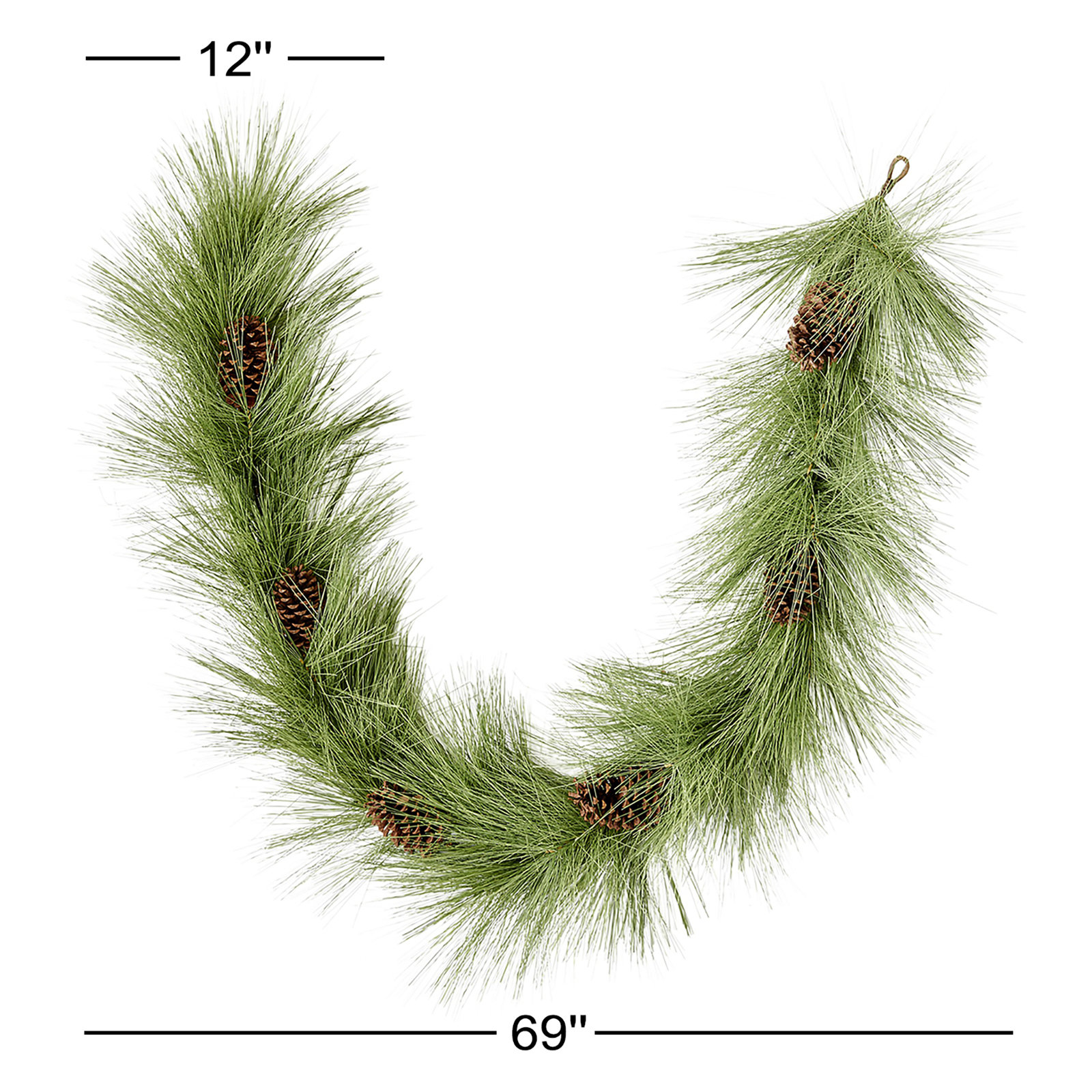 69" Long Needle Pine Garland