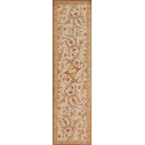 Savonnerie One-of-a-Kind 3' X 12' Hand Knotted Area Rug