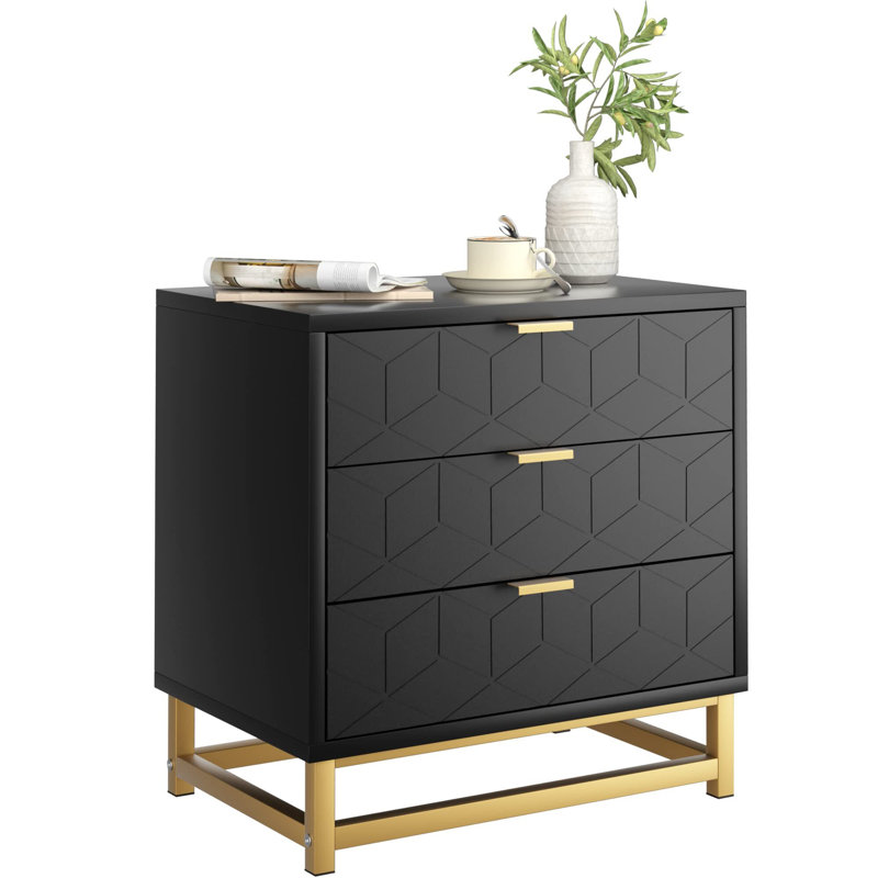 Commode d'appoint Muireann, Noir