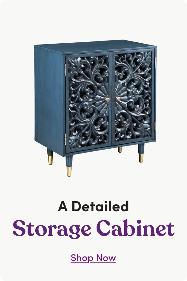 A Detailed Storage Cabinet - Shop Now