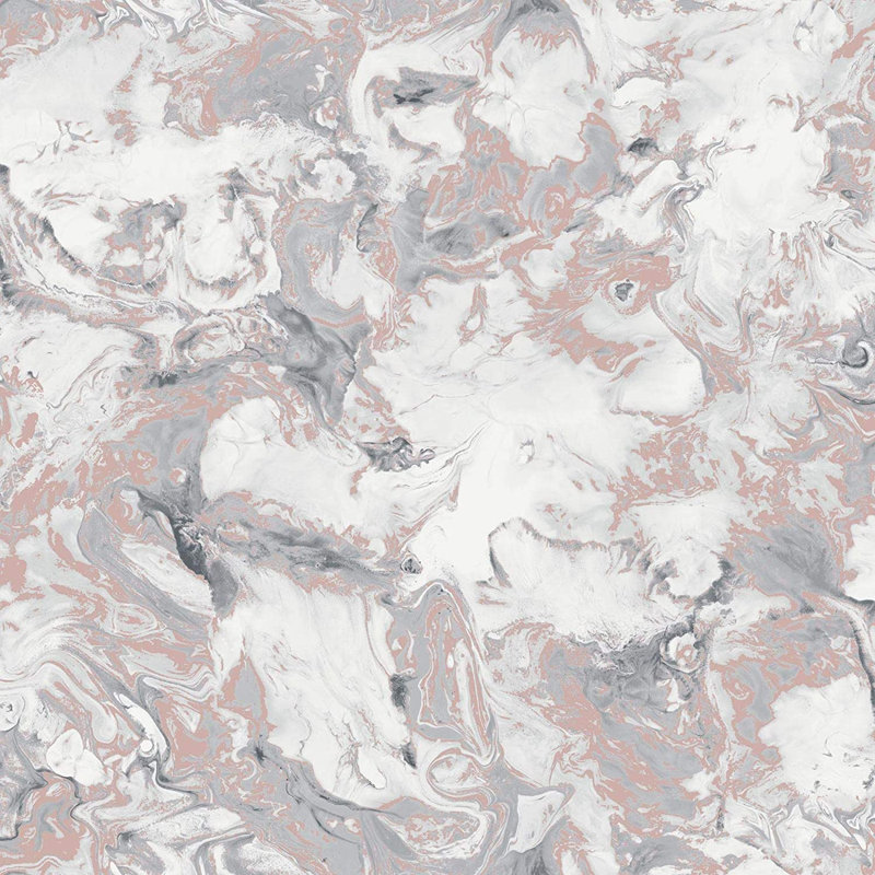 Elixir Marble Wallpaper, Rose Gold