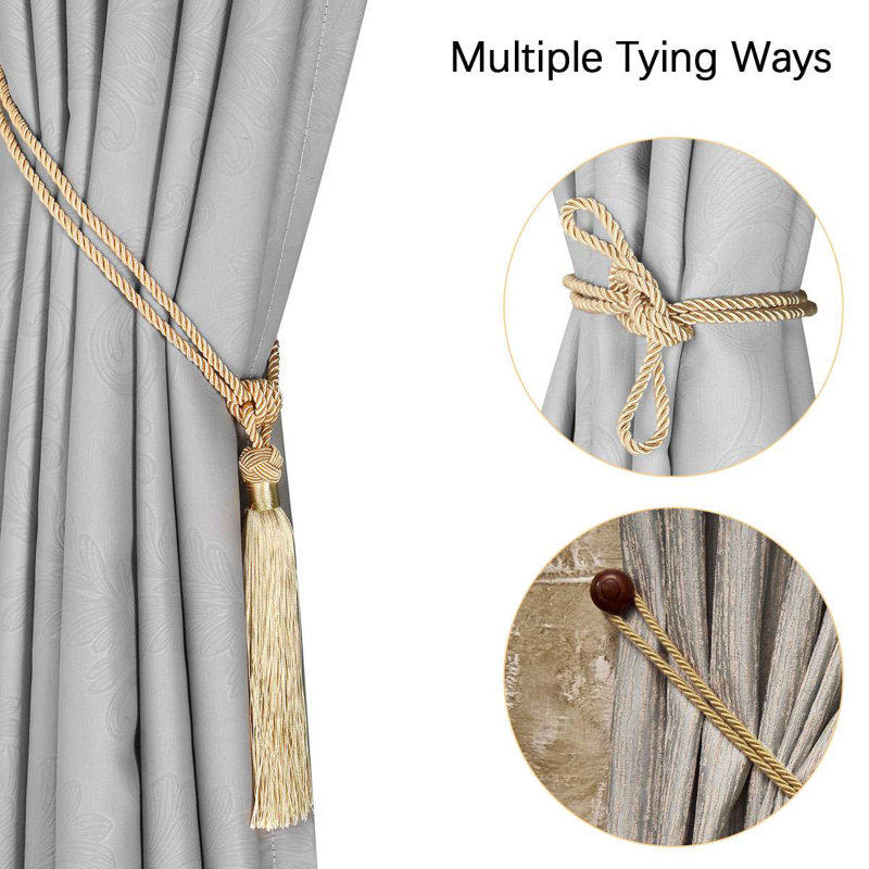 Nuchem Polymer Curtain Tieback, Gold
