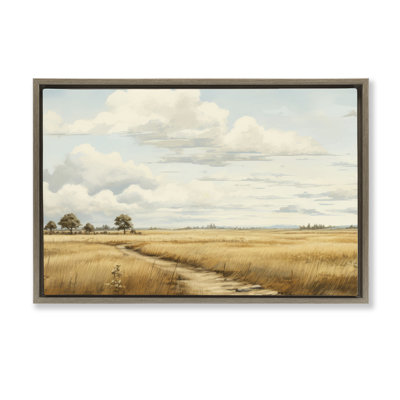 Chemin à travers un vaste cadre flottant de prairie, design par LSR Creative Studio