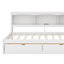 Lit de jour simple avec tiroirs, armoires et port USB-138074410