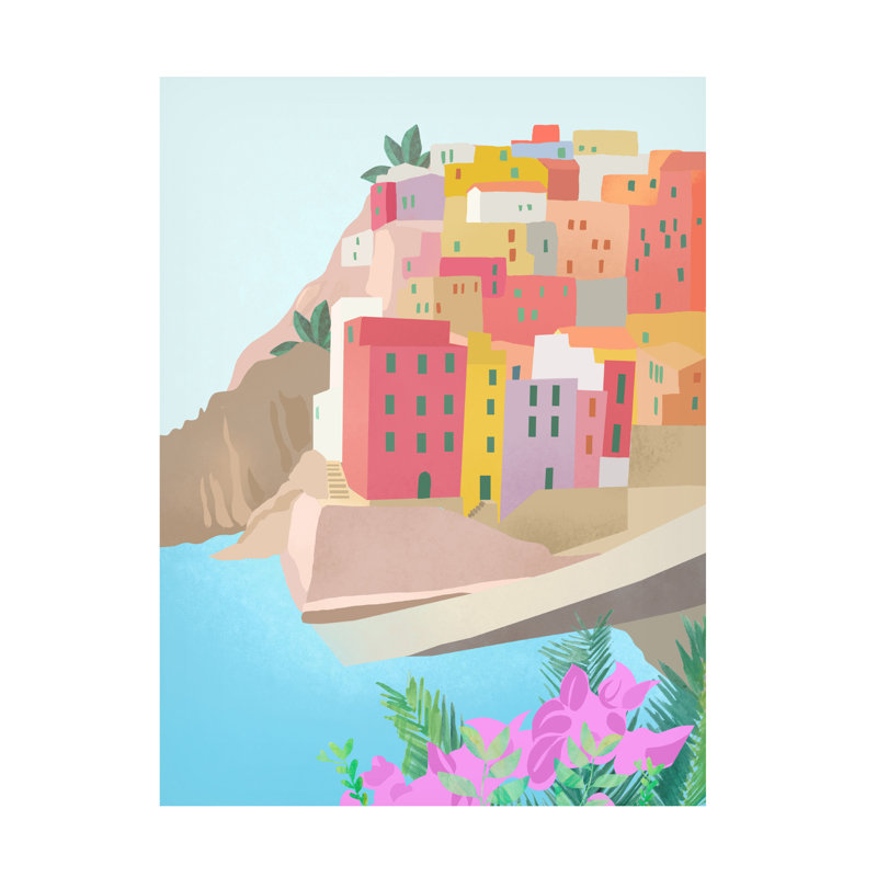 Italie sur toile, H 24 po x l 18 po x P 2 po