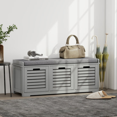 Polyester Upholstered Storage Bench