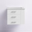 Ensemble de meuble-lavabo mural simple 24 po avec comptoir en céramique blanche avec tablette droite Aurilla-559038130-737632749-737632750