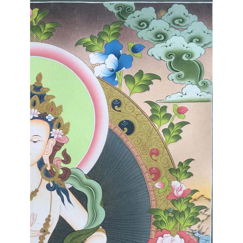 Avalokiteshvara | Chenrezig Thanka (Thangka sans brocart)