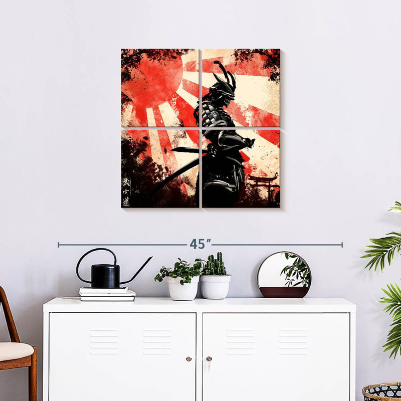 Leisha Samurai tenant un Katana, H 26 po x l 26 po