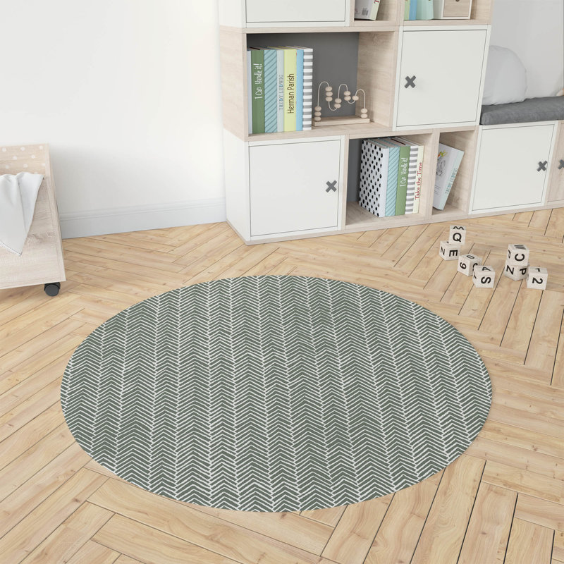 Tapis de jeu Chevron Block Kids, Chimichurri / vert