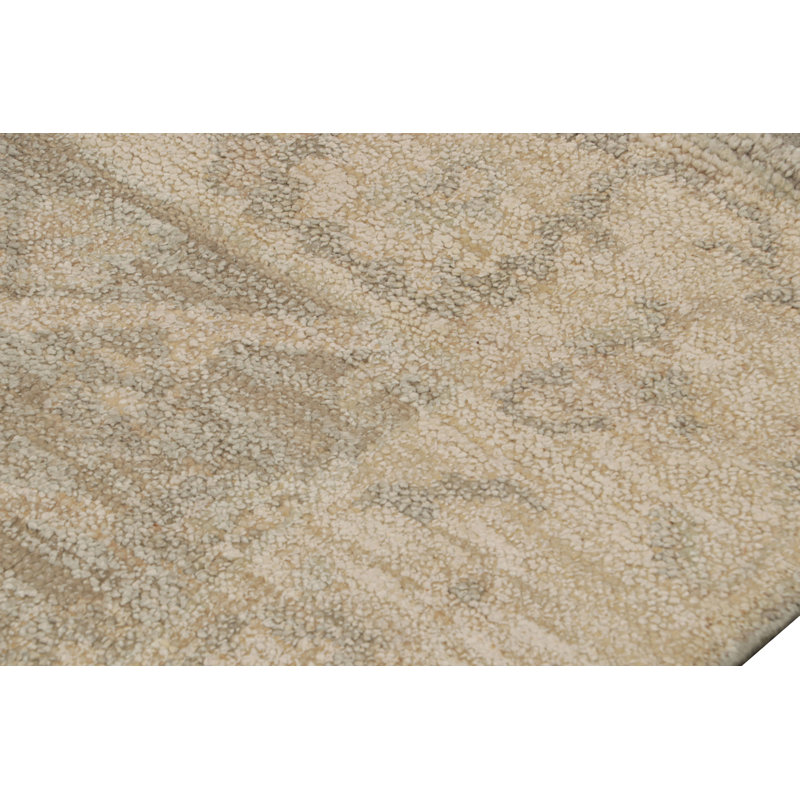 Distressed Homage Hand Knotted Floral Area Rug, Runner 2'6" x 14'