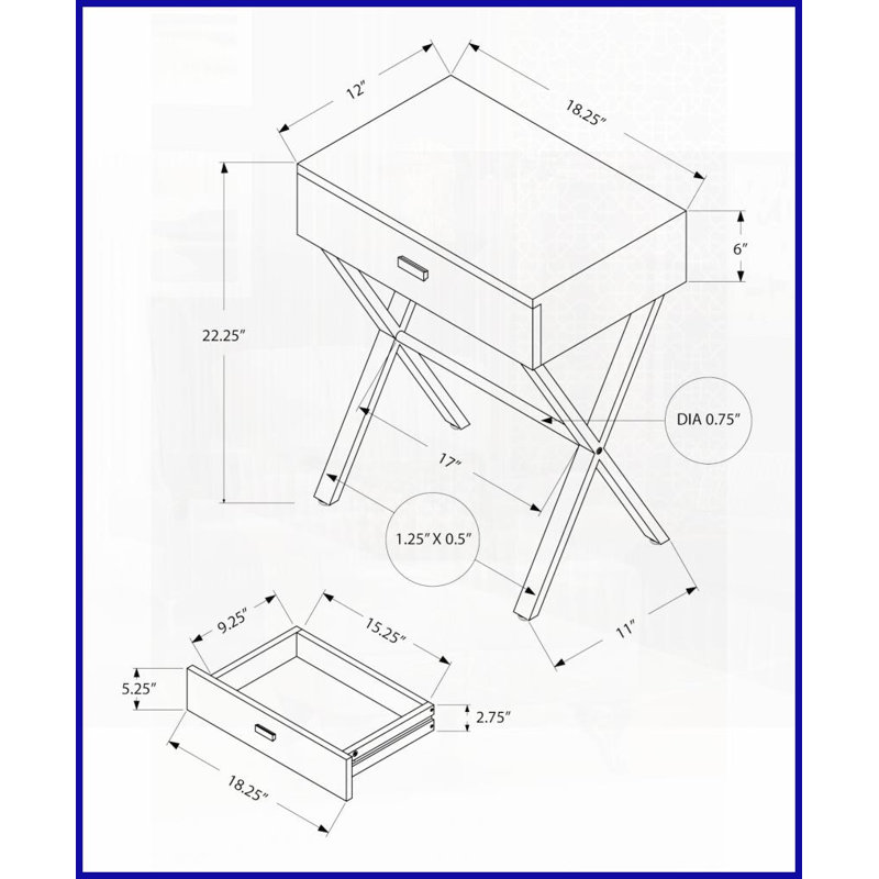 Table basse en bois récupéré avec base en métal noir - structure stable en X, multi-usage pour le salon, la chambre à coucher