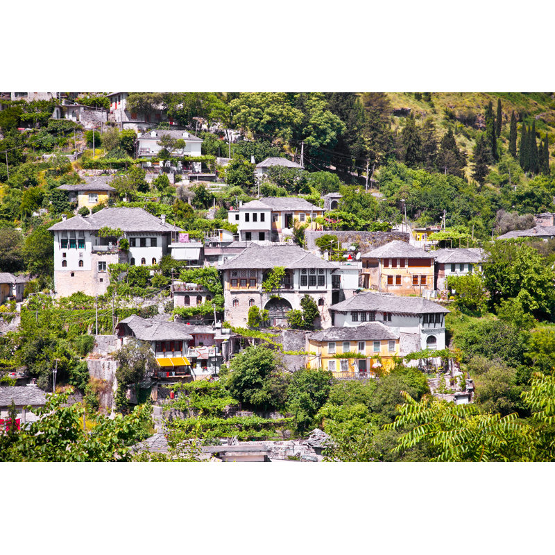 Traditional House In Gjirokaster - Wrapped Canvas Print, 20cm H x 30cm W