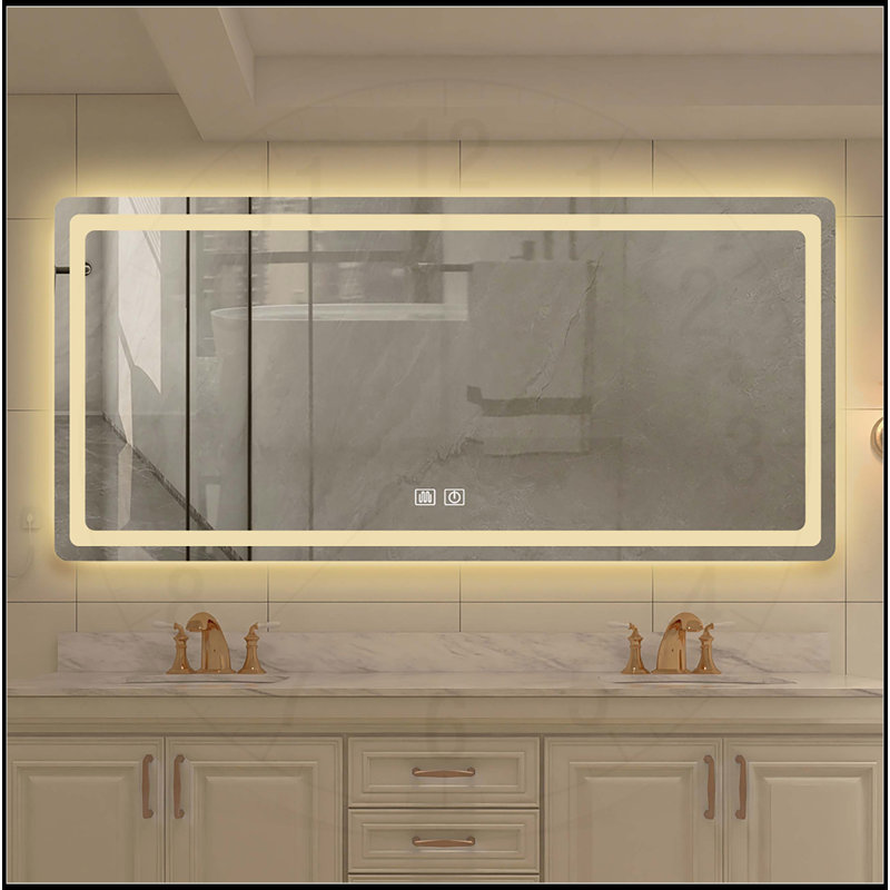 Miroir de salle de bain à DEL, 59,06 po x 27,56 po