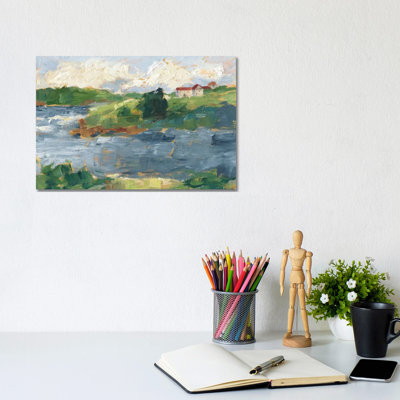 Lakeside Cottages IV by Ethan Harper - Wrapped Canvas Print