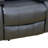 Double Manual Recliner Chair, Overstuffed Loveseat w/ Cupholders, Leather, Black-1769270535