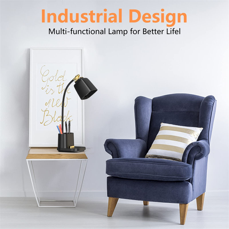 Asilee Desk Lamp, Black