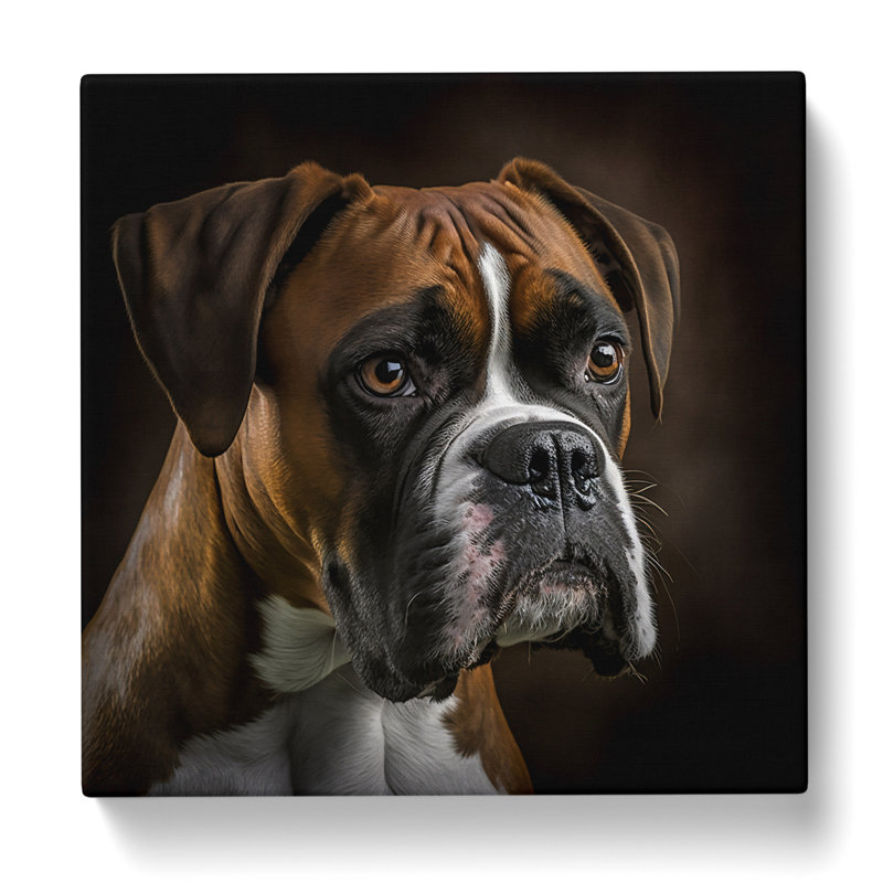 Boxer Dog Photograph - No Frame Print, 50cm H x 50cm W x 3cm D