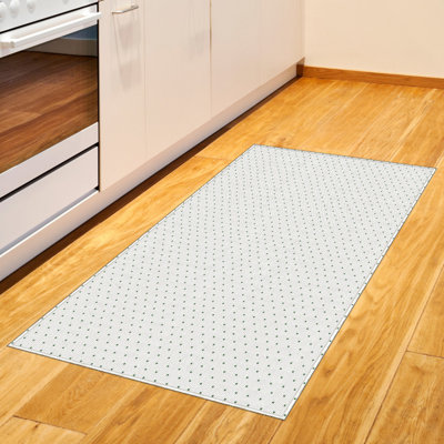 Tapis décoratif blanc à haute densité en fibres longues