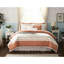 Édredon 9 pièces en coton Coral King - motif cachemire, bride, 2 taies décoratives, 3 coussins décoratifs Euro, literie de 9 chambres, imprimé,-124523312-124523316