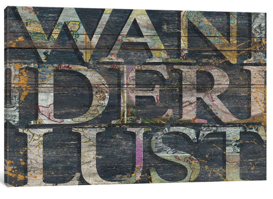 East Urban Home 'Reclaimed Wanderlust' Textual Art on Canvas & Reviews ...