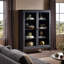Alden Cabinet-Worn Black Oak