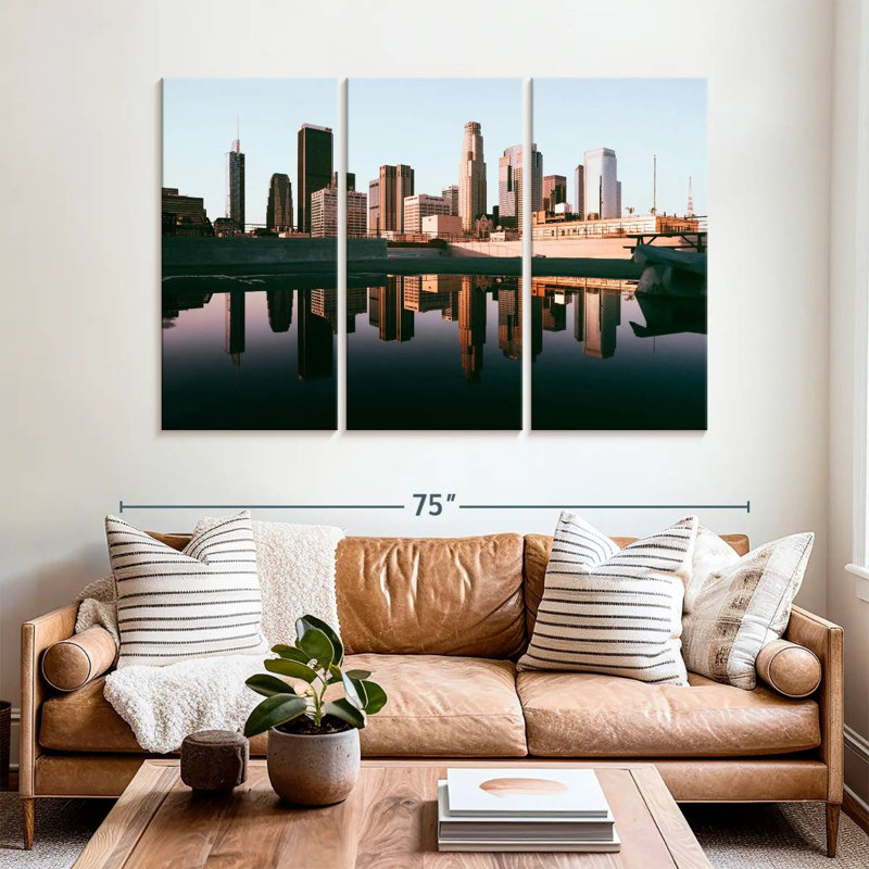 Kavia Los Angeles Skyline Reflection, 42" H x 65" W