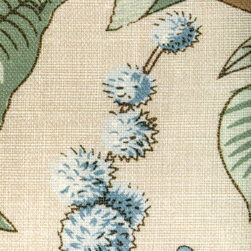 Arcadia Greenfield Print Fabric, Sky