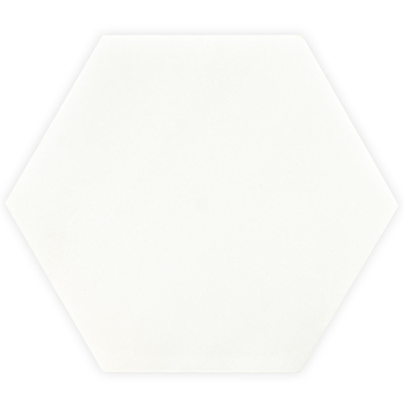 Iona Mist Hexagon 8 in. x 9 in. Polished Marble Floor and Wall Tile