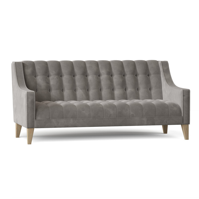 Canapé à accoudoirs encastrés, Denim Key, Naturel, 84 pouces