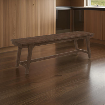 Gehlert Brown Oak Rectangular Dining Bench