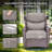 Meriline 4 - Person Outdoor Wicker Conversation Set With Swivel & Glider Chairs And Tempered Glass Side Table-122524761-122524762
