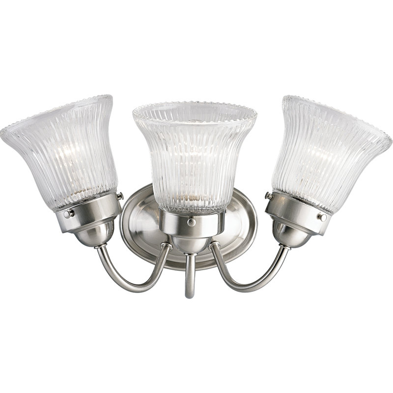 Éclairage pour meuble-lavabo 3 lumières Boynton, Nickel brossé