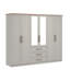 Cleverton 6 Door 3 Drawer Wardrobe with Mirror-121039468