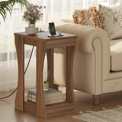 End Table with Charging Station