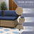Weather - Resistant Outdoor Wicker Loveseat With Galvanized Steel Frame, Olefin Cushions For Patio-1467572071