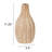 Round Decorative Paulownia Wood Vase