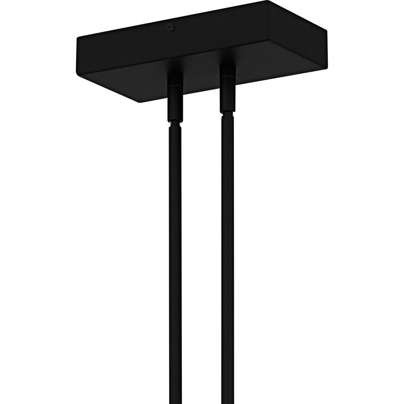 Lustre linéaire intégré Alarcon, Noir mat