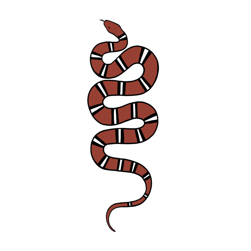 Épidaure serpent VI, H 18 po x l 12 po x P 1,25 po