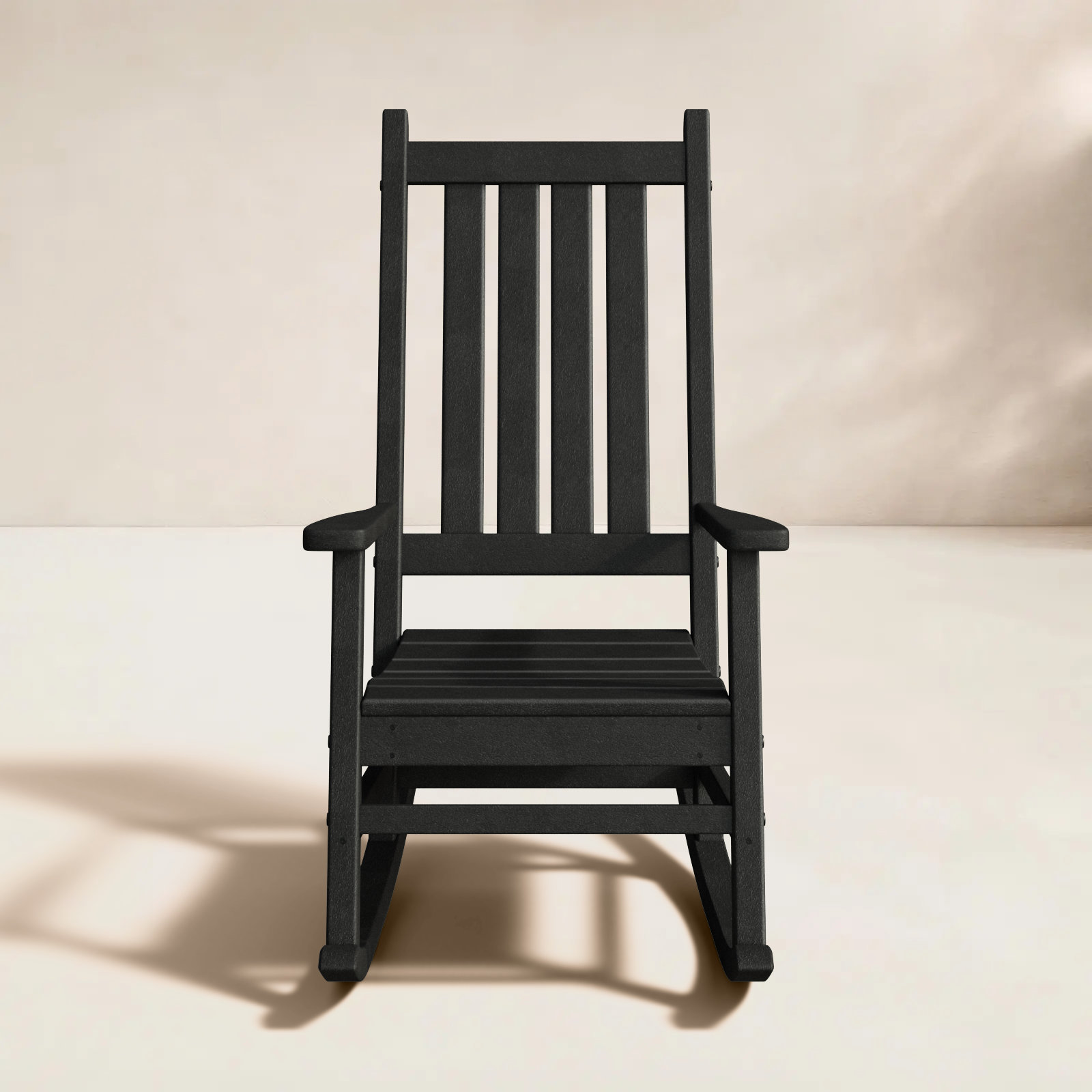 POLYWOOD® Vineyard Patio Rocking Chair, Teak