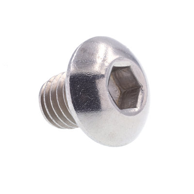 Socket Cap Screws, Button Head, Hex (Allen) Drive, #10-32 X 1/4 in (10 Pack)