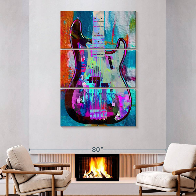 Abarca Painted Precision Bass, 74" H x 48" W