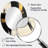 Abstract Black And Gold Maelstrom Of Elegance - Modern Oval Wall Mirror-350121538