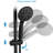 7-Spray Handheld Shower With 5 Inch Rain And 26" Adjustable Slide Bar, 1.8Gpm Dual Flow, Installation, , Black Abs Stainless Steel, Angle-Adjustable Head, 7 Spray Modes For A Home Showerhead Shower,-120951918