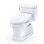 TOTO® WASHLET®+ Eco Guinevere® Elongated 1.28 GPF Universal Height Toilet with S5 Bidet Seat, Cotton White - MW9743446CEFG#01